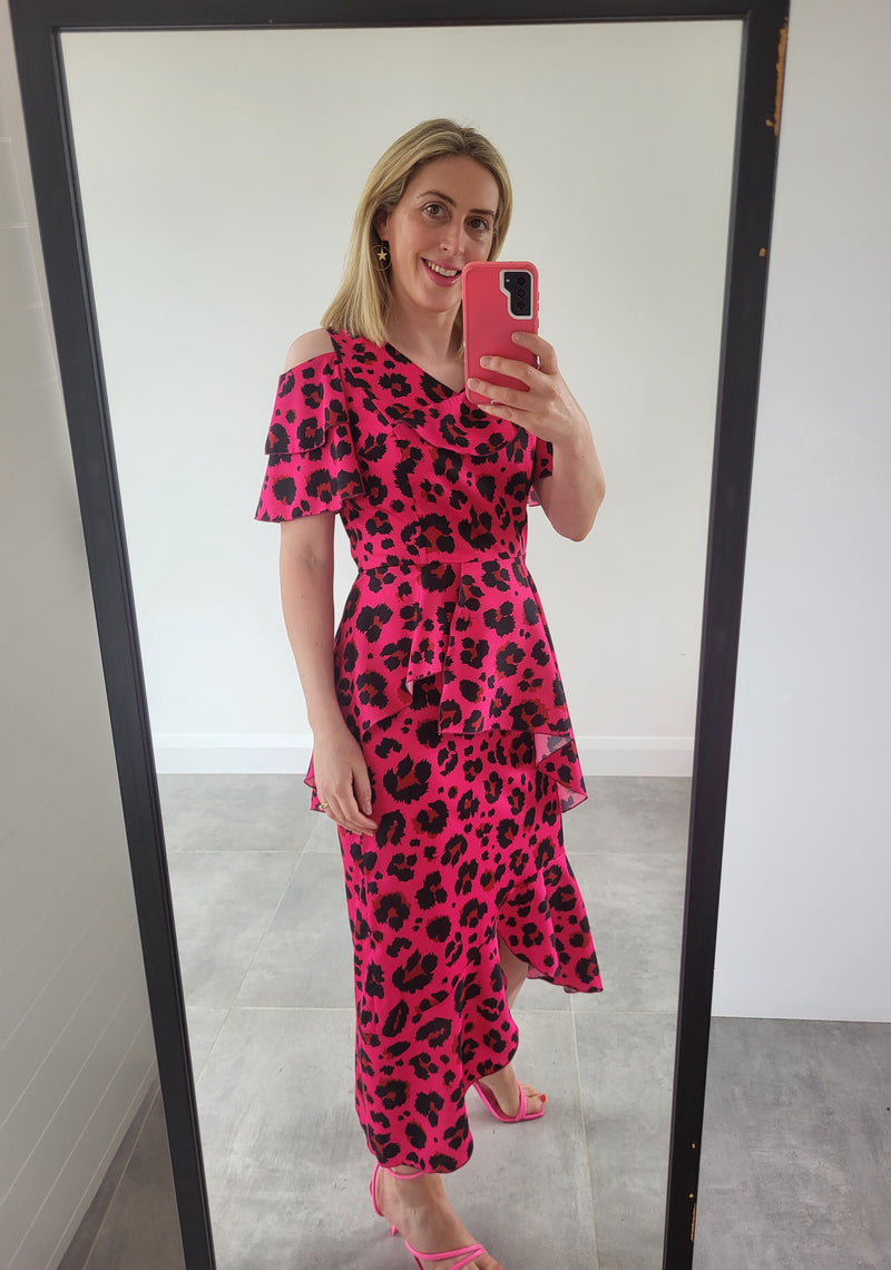 Mariella dress in leopard print
